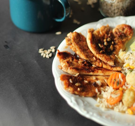 Медовая куриная грудка