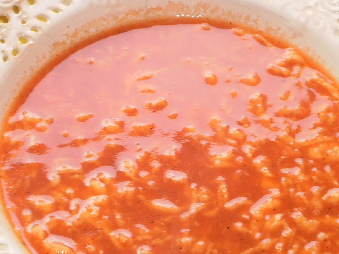 Томатный суп с клецками