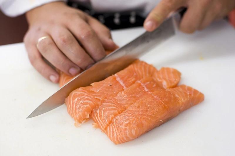 Запеченный лосось à la carbonara